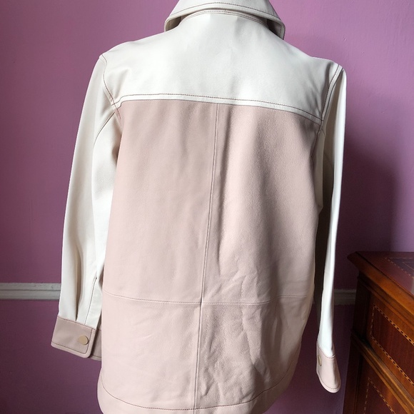 Scotch&Soda blush Pink Leather Jacket